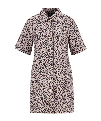 Barbour Harley Printed Mini Dress In Brown