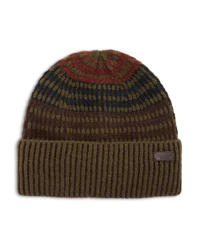 Barbour Harray Knit Beanie In Green