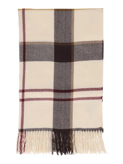 Barbour Harriet Tartan Scarf In White