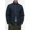 Barbour Harrington Box Quilted Jacket In Blue