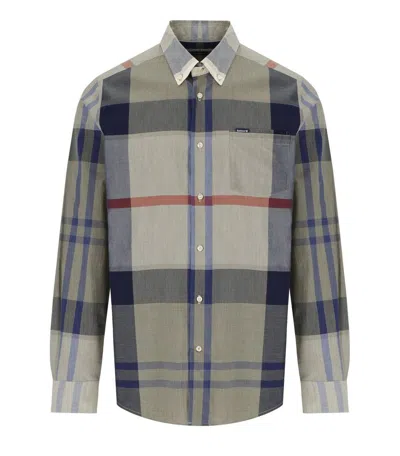 Barbour Harris Bleached Pine Tartan Shirt In Green