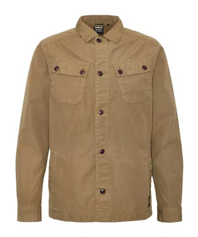 Barbour Harris Cotton Shirt Jacket In Brown
