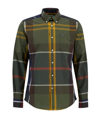 Barbour Harris Tailored Long-sleeved Shirt In Green