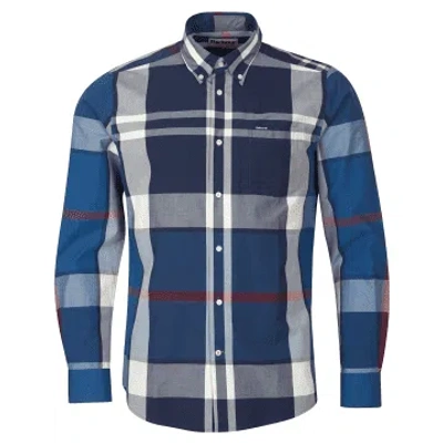 Barbour Harris Tailored Shirt Summer Navy In Blue