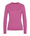 Barbour Hartland Crewneck Knitted Jumper In Purple