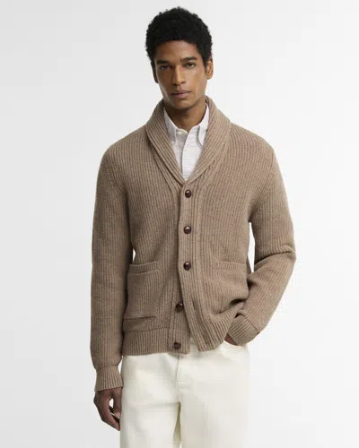 Barbour Hartland Knit Mini Cardigan In Stone