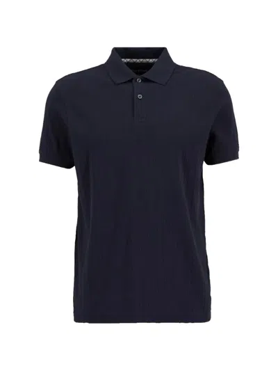 Barbour Harwell Cable-knit Shirt In Blue