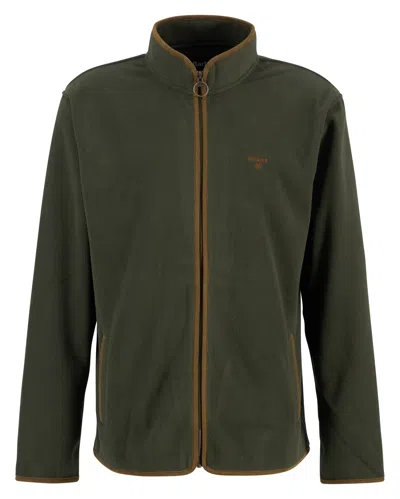 Barbour Harwood Mens Zip Thru Fleece In Green