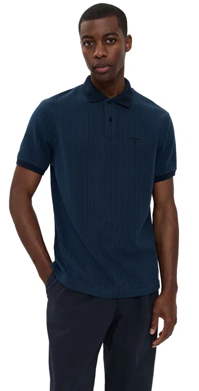 Barbour Harworth Tailored Fit Polo Shirt Navy