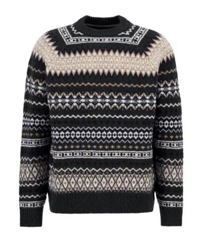 Barbour Hase Fair Isle Crew Neck Jumper In Multi