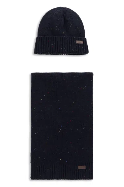 Barbour Hat And Scarf Set For Men In Black