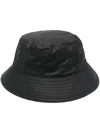 Barbour "wax Bucket" Hat Accessories In Black