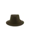 Barbour Logo-plaque Fedora Hat In Green
