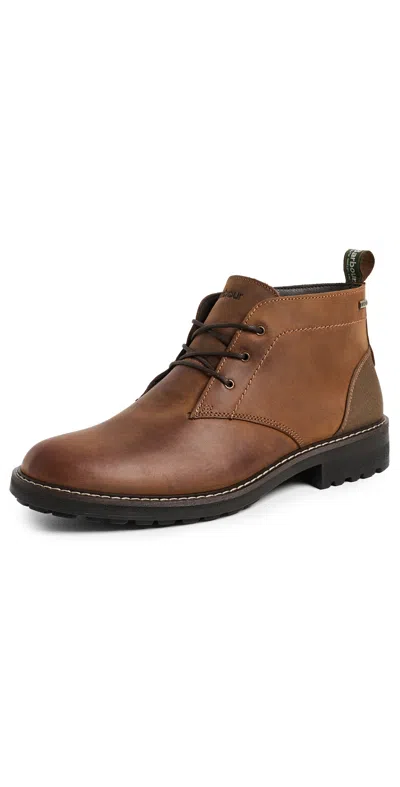 Barbour Hawdon Chukka Boots Teak In Brown