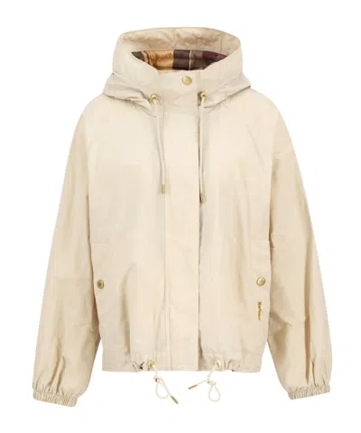 Barbour Hawkridge Showerproof Jacket In Neutral