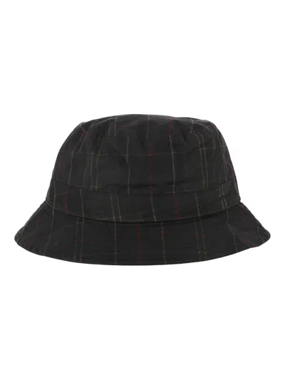 Barbour Haydon Tartan Bucket Hat In Green