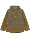 Barbour Hayley Hooded Showerproof Parka Drawstring In 绿色