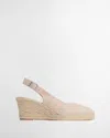 Barbour Hazel Womens Suede Espadrilles In Neutral