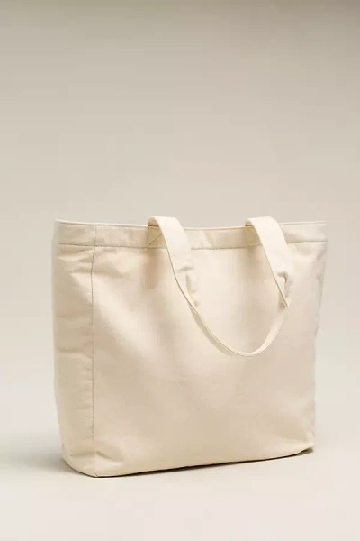 Barbour Heart Cotton Tote Bag In Ivory