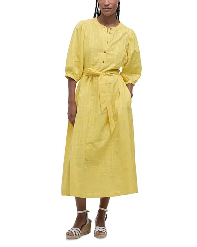BARBOUR HEIDI BELTED MIDI DRESS