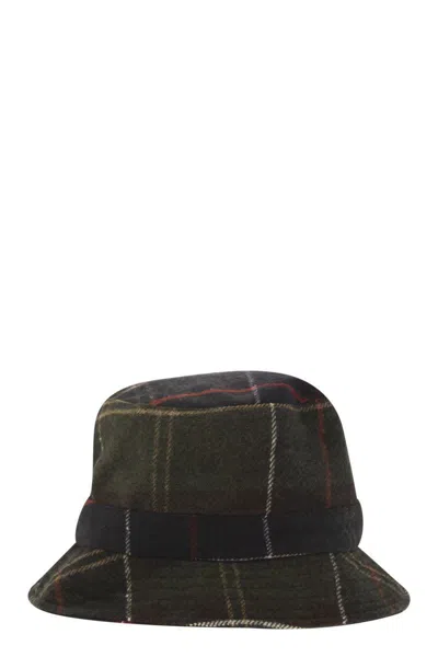 Barbour Heidi Tartan Sports Hat In Navy