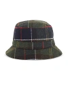 Barbour Heidi Tartan Sports Hat In Green/multi