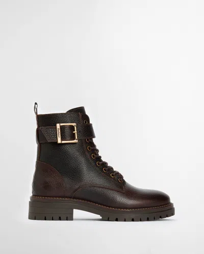 Barbour Heidi Womens Lace Up Boot In Brown