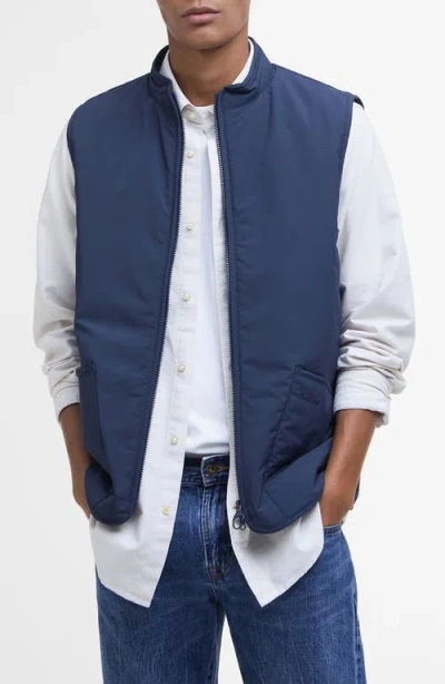 Barbour Henley Liddesdale Padded Gilet Vest In Navy