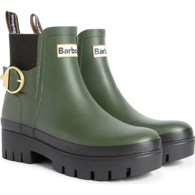 Barbour Hepburn Ankle Rain Boot In Green