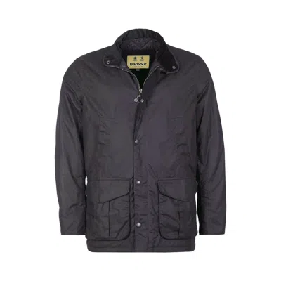 Pre-owned Barbour Hereford Wax 'navy' | Blue | Men's Size L