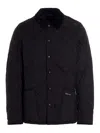Barbour Mens Heritage Liddesdale Black Quilted Jacket In Black