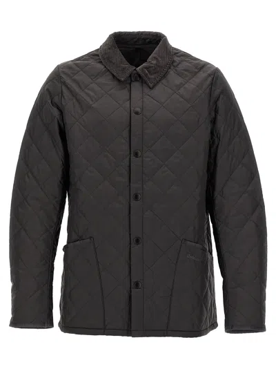 Barbour Heritage Quilted Jacket In Gray