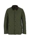 Barbour Heritage Liddesdale Corduroy-collar Padded Jacket In Green