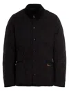 Barbour Mens Heritage Liddesdale Black Quilted Jacket In Black
