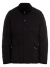 Barbour Mens Heritage Liddesdale Black Quilted Jacket In Black