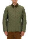 Barbour Liddesdale Quilted Nylon Jacket In Green