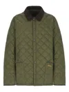 Barbour Heritage Liddesdale Quilted Jacket In Green