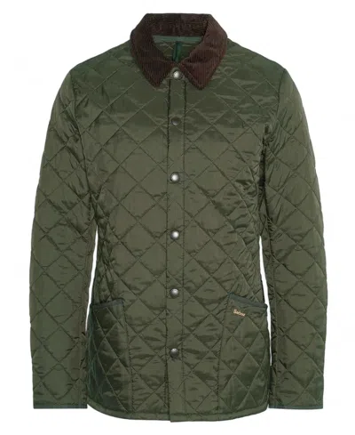 Barbour Heritage Liddesdale Mini Quilt Jacket In Green