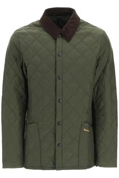 Barbour Heritage Liddesdale Quilted Jacket In Green