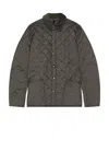 Barbour Heritage Liddesdale Quilted Jacket In Gray