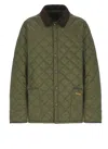 Barbour Heritage Liddesdale Quilted Jacket In Green