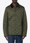 Barbour Heritage Liddesdale Quilted Jacket In Green