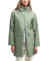 Barbour Heron Waterproof Jacket In Bay Leaf