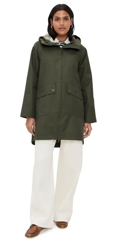 Barbour Heron Waterproof Jacket Olive