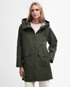 Barbour Heron Womens Waterproof Jacket In Green