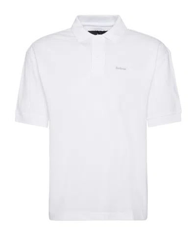 Barbour Hexham Oversized Polo Shirt In Blue
