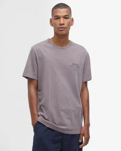 Barbour Hickling Mens T-shirt In Gray
