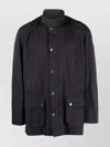 Barbour Relaxed Fit High Collar Jacket In Grey