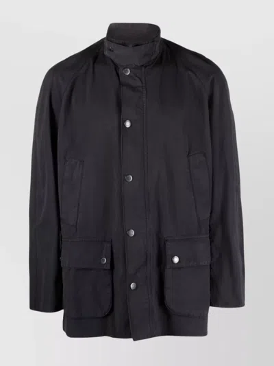 BARBOUR HIGH COLLAR STRAIGHT HEM JACKET