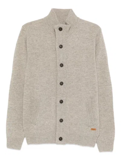 Barbour High-neck Cardigan In Neutral